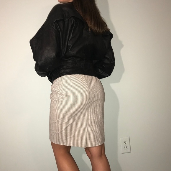 Vintage Vera Pelle Leather Bomber Jacket - Picture 3 of 6